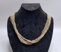 OSMANLI DÖNEMİ BÜYÜK BOY TAM TUR İNCİ GERDANLIK