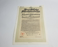 1937 YILI 100 ALMAN MARKI TAHVİL