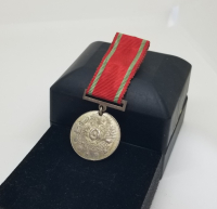 ORİJİNAL İPEK ASKISIYLA GÜMÜŞ LİYAKAT MADALYASI