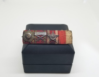 1.DÜNYA SAVAŞINA KATILMIŞ BİR ÜST RÜTBELİ SUBAYIMIZA AİT MİNYATÜR MADALYALI BAR - BARET