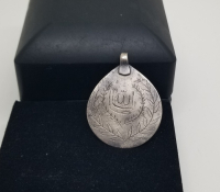 OSMANLI DÖNEMİ TILSIMLI ARMUDİ GÜMÜŞ KOLYE