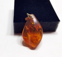 ÖZEL YAPIM ANTİKA DAMLA KEHRİBAR KOLYE