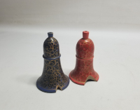 EL BOYAMA İŞÇİLİKLİ OSMANLI DÖNEMİ PAPİER MACHE İKİ ADET OYUNCAK