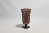 OSMANLI DÖNEMİ ÇOK NADİR KALEM İŞÇİLİKLİ KATLANIR SEYAHAT BARDAĞI