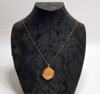 ALTIN KAPLAMA ANTİKA VAFTİZ KOLYESİ