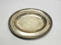 GÜMÜŞ KAPLAMA BÜYÜK BOY OSMANLI DÖNEMİ PERA PALAS SERVİS TABAĞI