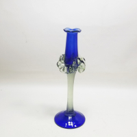 ÜFLEME CAMDAN MAMUL ANTİKA FIRFIRLI CAM MUMLUK