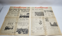 1940-1941 TARİHLİ İKİ ADET CUMHURİYET GAZETESİ