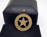 OSMANLI DÖNEMİ AY YILDIZLI BRONZ KOLYE UCU