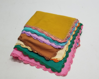 KENARLARI OYALI ANTİKA DAMAT MENDİLLERİ LOTU