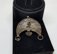 HİLAL FORMUNDA YAPILMIŞ OSMANLI DÖNEMİ GÜMÜŞ KOLYE - GERDANLIK PARÇASI