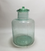 OSMANLI DÖNEMİ KOPARMA İŞÇİLİKLİ CAM ŞEKERCİ KAVANOZU