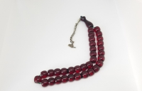 OSMANLI DÖNEMİ KEMANE TORNA YAPIMI ATEŞ KEHRİBARI TESPİH