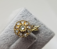 YÜZÜK YAPIMINA UYGUN OSMANLI DÖNEMİ ELMAS TAŞLI TEK KÜPE