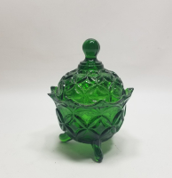 KABARTMA İŞÇİLİKLİ ANTİKA KAPAKLI MACUNLUK