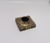 KABARTMA İŞÇİLİKLİ GÜMÜŞ KAPLAMA ANTİKA PARFÜM ŞİŞESİ KAPAĞI