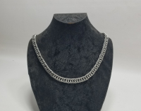 KALIN TİPTE GÜMÜŞ KAPLAMA KRAL ZİNCİRİ