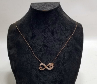 MARGAZİT VE GRANAT TAŞLI GÜMÜŞ KOLYE