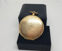 18 AYAR ALTIN KAPLAMA ANTİKA AMERİKAN CEP SAATİ KASASI