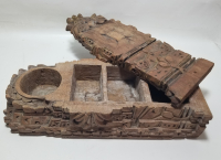 OSMANLI DÖNEMİ DEV BOYDA ÇOK NADİR AHŞAP KAHVE KUTUSU