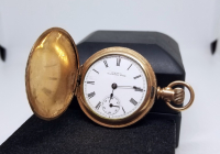 WALTHAM MARKA ALTIN KAPLAMA KURMALI AMERİKAN CEP SAATİ