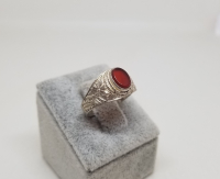 KABARTMA İŞÇİLİKLİ VE HAC HATIRASI GÜMÜŞ YÜZÜK