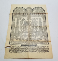 OSMANLI DÖNEMİ TAŞ BASKI HİLYE-İ ŞERİF PANO