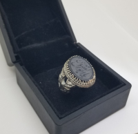 HZ ALİ'YE İTHAFLI AKİK TAŞLI ÖZEL YAPIM YÜZÜK