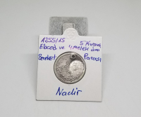 ÜZERİ TILSIMLI ÇOK NADİR GÜMÜŞ BEREKET PARASI
