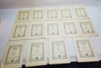 14 ADET OSMANLI DÖNEMİ TAŞ BASKI KARABAŞ TECVİHİ