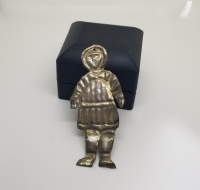 OSMANLI DÖNEMİ RUM İŞİ GÜMÜŞ KADIN FORMLU ADAKLIK