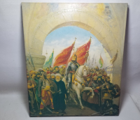 FATİH SULTAN MEHMED HAN'IN İSTANBUL'A GİRİŞİ KONULU TUVAL ÜZERİ YAĞLI BOYA TABLO