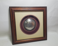 TUĞRA FORMUNDA BESMELE-İ ŞERİF YAZILI GÜMÜŞ PANO