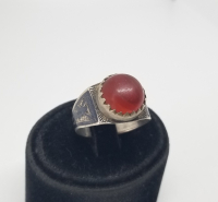 OSMANLI DÖNEMİ AKİK TAŞLI GÜMÜŞ YÜZÜK