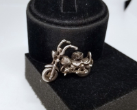 ÖZEL YAPIM HARLEY DAVIDSON FORMLU GÜMÜŞ KOLYE UCU