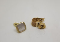 İKİ ADET ALTIN KAPLAMA KOL DÜĞMESİ