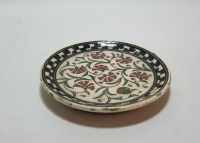 NADİR RENKTE ANTİKA KÜTAHYA KARANFİLLİ DUVAR TABAĞI