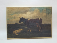 TUVAL ÜZERİ YAĞLIBOYA ANTİKA TABLO