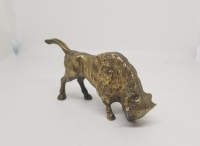 PİRİNÇ DÖKÜM DEKORATİF BOĞA FİGÜRÜ