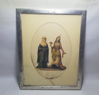 ORYANTALİST GÖRSELLİ ANTİKA GRAVÜR