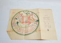 KUŞEKAĞIDA BASILMIŞ KAŞGARLI MAHMUD'UN ÇİZDİĞİ DÜNYA HARİTASI