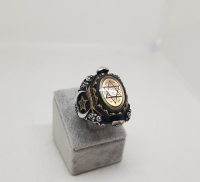 ÜZERİ AYETLİ VE MÜHRÜ SÜLEYMANLI ÖZEL YAPIM BÜYÜK BOY GÜMÜŞ YÜZÜK