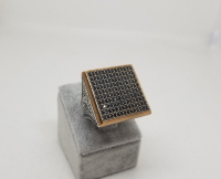 GRANAT TAŞLI ÖZEL YAPIM GÜMÜŞ YÜZÜK