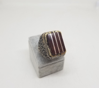 KABARTMA İŞÇİLİKLİ ÖZEL YAPIM GÜMÜŞ YÜZÜK