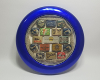 ANTİKA GRAMAFON İĞNESİ KUTULARINDAN YAPILMIŞ PANO