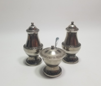 GÜMÜŞ KAPLAMA ANTİKA İNGİLİZ TUZLUK BİBERLİK