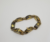 ALTIN ÇAKMA İŞÇİLİKLİ ÖZEL YAPIM TOLEDO BİLEKLİK