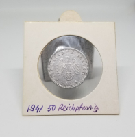 1941 YILI NAZİ ALMANYASI 50 REICHSPFENNIG