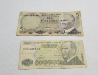 KOLEKSİYONLUK 6. EMİSYON 5 LİRA VE 7. EMİSYON 10 LİRA LOTU