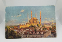 OSMANLI DÖNEMİ POSTADAN GEÇMİŞ AYASOFYA CAMİİ VE ENVER PAŞA GÖRSELLİ KARTPOSTAL